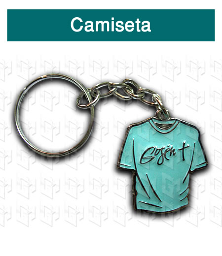llavero fundido con logo personalizado