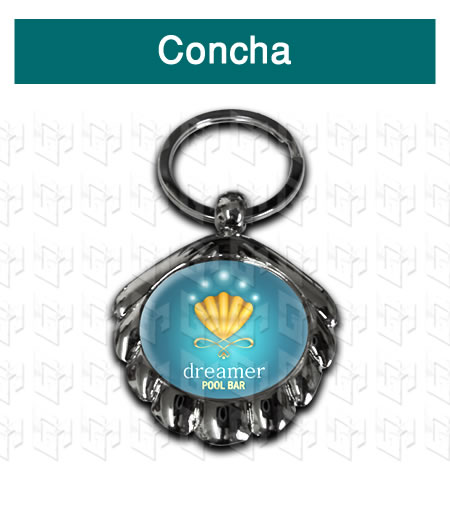 llavero fundido con logo personalizado