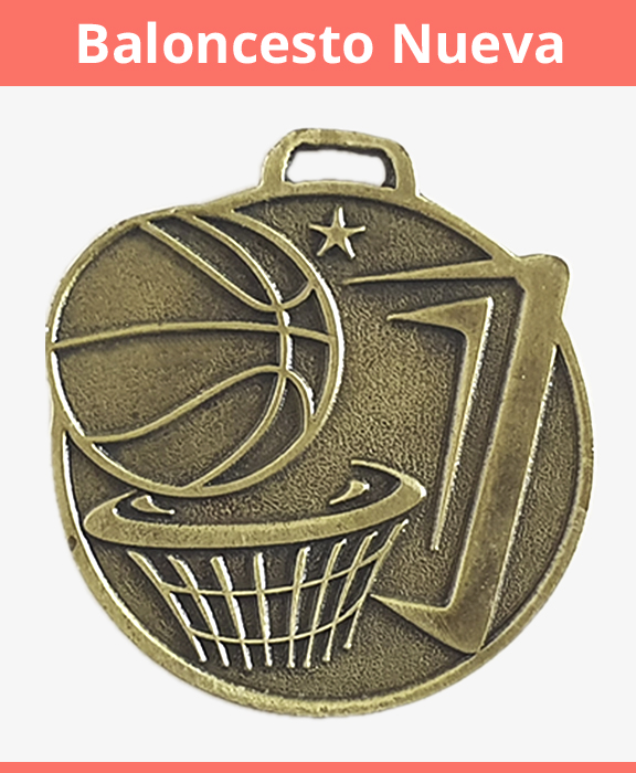 medalla baloncesto nueva