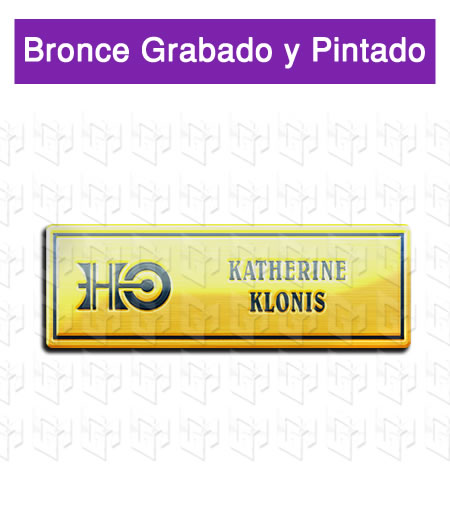 pines grabados en bronce