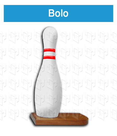 trofeo bolo en madera